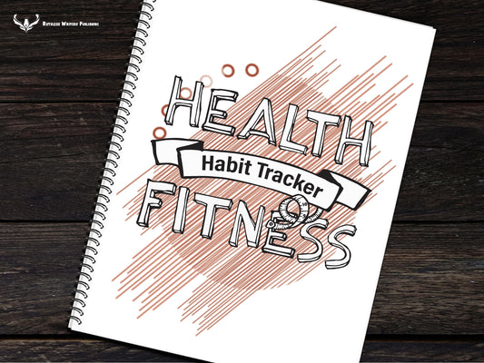 Health Fitness Habit Tracker/Planner - 8.5x11 Monthly & Weekly Tracking of Healthy Habits - Hit Health Goals - Be Consistent