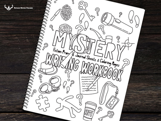 Mystery Writing Workbook - Mystery Writing Prompts - Journal Sheets - Coloring Pages - Create Good Writing Habits - Write Every Day