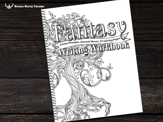 Fantasy Writing Workbook - Writing Prompts - Journal Sheets - Coloring Pages
